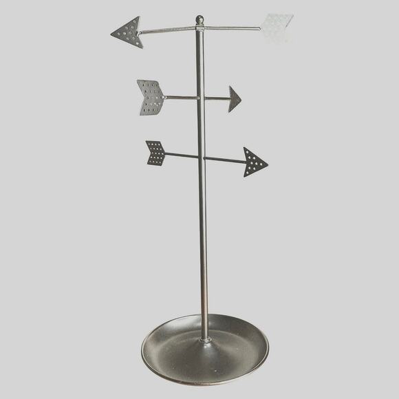 Umbra 3 Tier Silver Tone Arrows Stand Organizer - Picture 1 of 4
